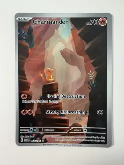 Pokemon Charmander Illustration Rare Holo 168/165 Scarlet & Violet 151 - Image 1