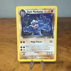 Pokemon Dark Machamp 10/82 Holo Team Rocket TCG – Vintage - MP - Image 1