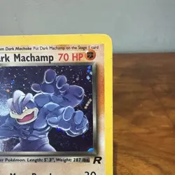 Pokemon Dark Machamp 10/82 Holo Team Rocket TCG – Vintage - MP - Image 3
