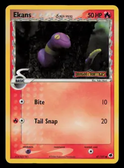 Ekans 47/101 Common Dragon Frontiers Pokemon LP - Image 1