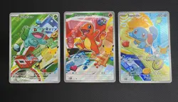 Pokemon First Partner Illustration Collection Series 1 Kanto Gen 1 Starters Set - Image 1