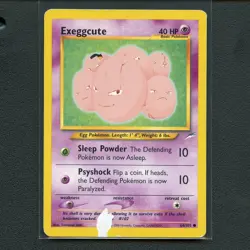 Pokemon TCG Exeggcute 64/105 WotC Neo Destiny Regular Common Card EN-DMG 2000 - Image 1