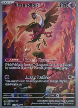 Pokemon Fezandipiti 073/064 Shrouded Fable Illustration Rare Pokemon TCG - Image 2
