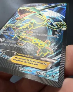 2015 Rayquaza EX Full Art Holo - Pokemon Roaring Skies 104/108 NM - Image 4