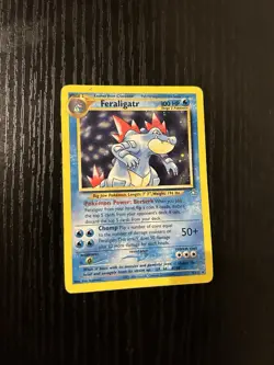 Pokemon Neo Genesis Unlimited Holo Feraligatr French MP Condition OC3289 - Image 1