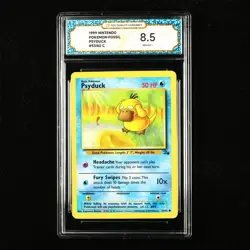TQG 8.5 NM-MT+ 1999 Pokemon ENG Psyduck #53/62 C - Image 1