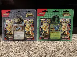 x2 Pokemon TCG Ascended Heroes Double Blister Booster Packs Erika & Larry NEW - Image 1