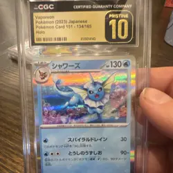 Pokemon Vaporeon 134/165 Scarlet & Violet 151 CGC Pristine 10 Holo Japanese - Image 1