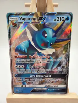Vaporeon GX SM172 Pokemon Sun & Moon Black Star Promo - NM See Picture - Image 1