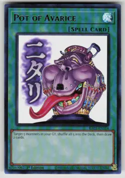 Pot of Avarice Ultra Rare Rarity Collection 5 RA05-EN114 NM Yu-Gi-Oh - Image 1