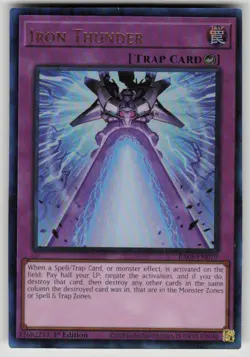 Iron Thunder (Ultimate Rare) Rarity Collection 5 RA05-EN079 NM Yu-Gi-Oh - Image 1