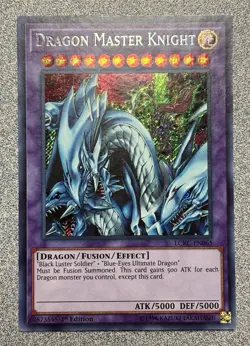Dragon Master Knight LCKC-EN065 Secret Rare 1st Edition LP - Image 1