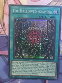 Yugioh 1x The Hallowed Azamina Prismatic Secret Rar MP25-EN112 2025 1st Ed NM - Image 1