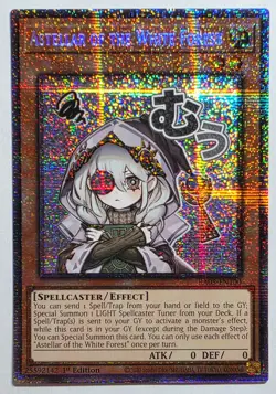 Yugioh Astellar of the White Forest RA05-EN100 Starlight Rare 1st Edition - Image 1