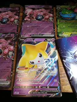 Pokemon TCG Holo Jumbo Card Lot With 2 Pokemon Notepads . - Image 3