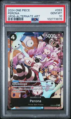 2024 One Piece OP06-Wings Of The Captain Perona Alt Art PSA 10 GEM MINT - Image 1