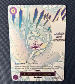 One Piece TCG English OP15-077 Lightning Dragon Event Alt Art Parallel - Image 5