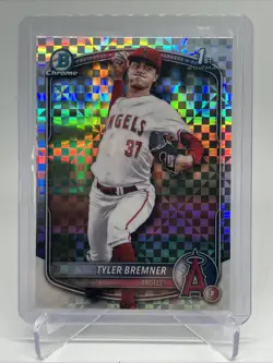 2025 Bowman Draft - Chrome Tyler Bremner #BDC-37 X-Fractor (RC) - Image 1