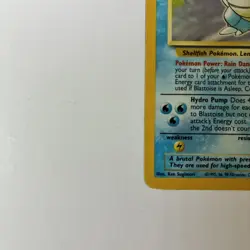 Blastoise Base Set 2/102 Pokemon Card Holo 1999 English MP - Image 5