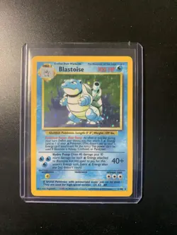 Pokemon Base Set Holo Card Blastoise 2/102 Unlimited Edition 1999 NM (near Mint) - Image 1