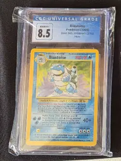 1999 Pokemon TCG Base Set Unlimited Blastoise 2/102 Holo Rare CGC 8.5 - Image 1