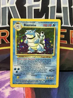 Pokemon Blastoise 2/102 Base Set Unlimited Holo 1999 WOTC - Image 1