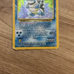 Pokemon Blastoise Base Set Holo 2/102 WOTC Vintage 1999 Original - Image 5