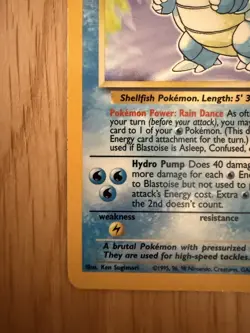 Pokemon Blastoise 2/102 Base Set Holo Rare WOTC 1999 – Excellent Condition - Image 4