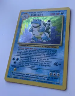 Pokemon Blastoise 2/102 Holo Rare Base Set 1999 Wizards WOTC Vintage Card - Image 3