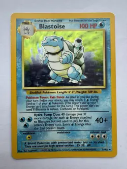 1999 Pokemon Base Set Holo Blastoise 2/102 – Vintage Original Card - Image 1