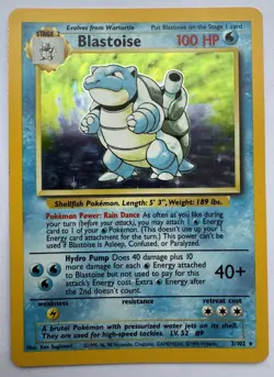 1999 Pokemon Base Set Holo Blastoise 2/102 – Vintage Original Card - Image 2