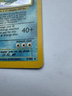 1999 Pokemon Base Set Holo Blastoise 2/102 – Vintage Original Card - Image 5