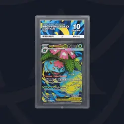 Pokemon Mega Venusaur ex Secret Rare 155/132 - Mega Evolution - Ace Gem Mint 10 - Image 1