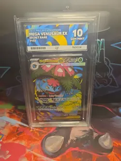 Mega Venusaur 155/132 ACE 10 Secret Rare Mega Evolutions Pokemon TCG - Image 1