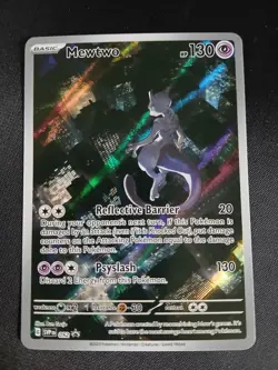 Pokemon Mewtwo 052 Promo Card Scarlet & Violet TCG Light Play Condition - Image 1