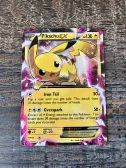 Pokemon TCG Pikachu EX XY84 Legendary Collection Promo Card - Image 1