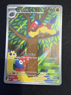 Pokemon TCG Archen Illustration White Flare Card 131/086 NM - Image 1