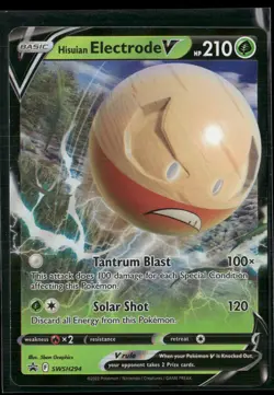Hisuian Electrode V Holo Promo SWSH: Sword & Shield Promo Cards SWSH294 NM - Image 1