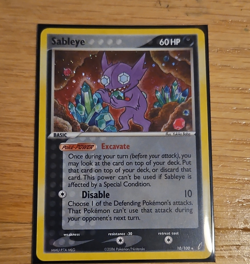 Pokemon Sableye 10/100 Crystal Guardians Holo Rare 2006 English Card - Image 1