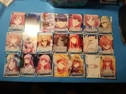 Weiss Schwarz English Card Quintessential Quintuplets Lot Of 21 WS-223 - Image 1