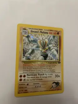 Giovanni's Machamp Gym Challenge Holo Rare Card 6/132 LP/NM - Image 2