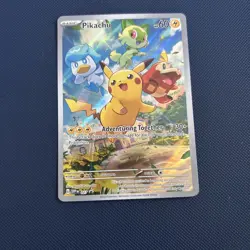 PIKACHU SVP027 SCARLET VIOLET BLACK STAR PROMO 2023 POKEMON TCG CARD - Image 1