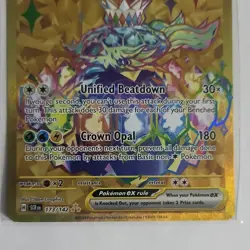 Pokemon Terapagos ex 173/142 Sv07 Stellar Crown Gold Secret Rare Holo EX Card - Image 3