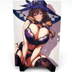 Genshin Impact Lisa Sexy Hot Anime Waifu Girl Doujin Lewd Goddess Story Art Card - Image 2