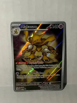 Alakazam Full Art 009 Mega Evolution Promo Holo Pokemon TCG Card - Image 1
