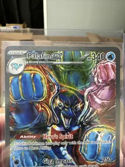 Pokemon TCG Palafin EX Prismatic Evolutions Holo Card 151/131 - Image 2