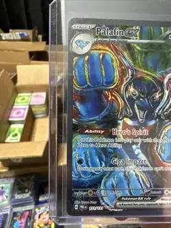 Pokemon TCG Palafin EX Prismatic Evolutions Holo Card 151/131 - Image 3
