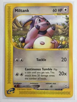 Miltank 94/147 - Aquapolis Non Holo Pokemon Card - Image 1