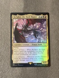MTG ** Be'lakor, the Dark Master Universes Beyond: Warhammer 40K ** Foil - Image 1