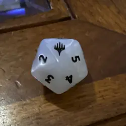 Magic: The Gathering x Final Fantasy – White Moogle d20 Spindown Die - Image 2